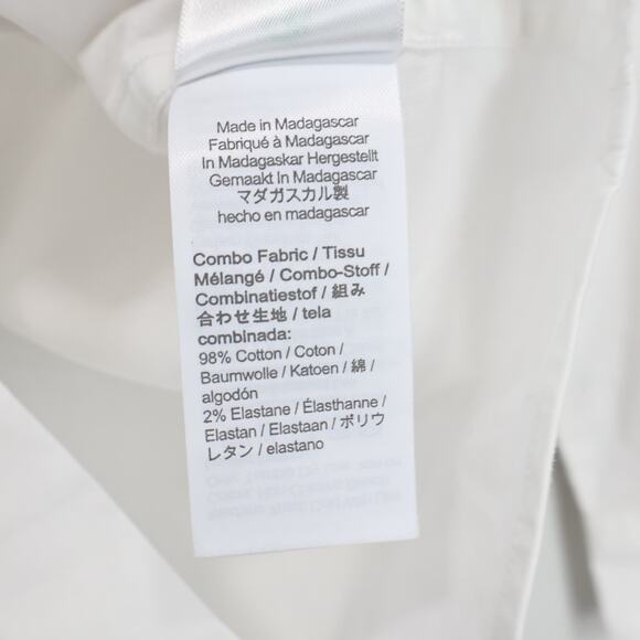 J.Crew Crewcuts Kid's Long Sleeve Flex Washed White Shirt Size 8 NWT - Picture 8 of 9